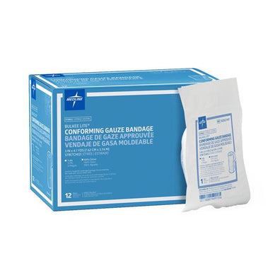 Bandage Bulkee Lite 3"x4.1yd Gauze Cotton Roll LF Sterile 12/Bx, 12 BX/CA - Surgical Supplies NY